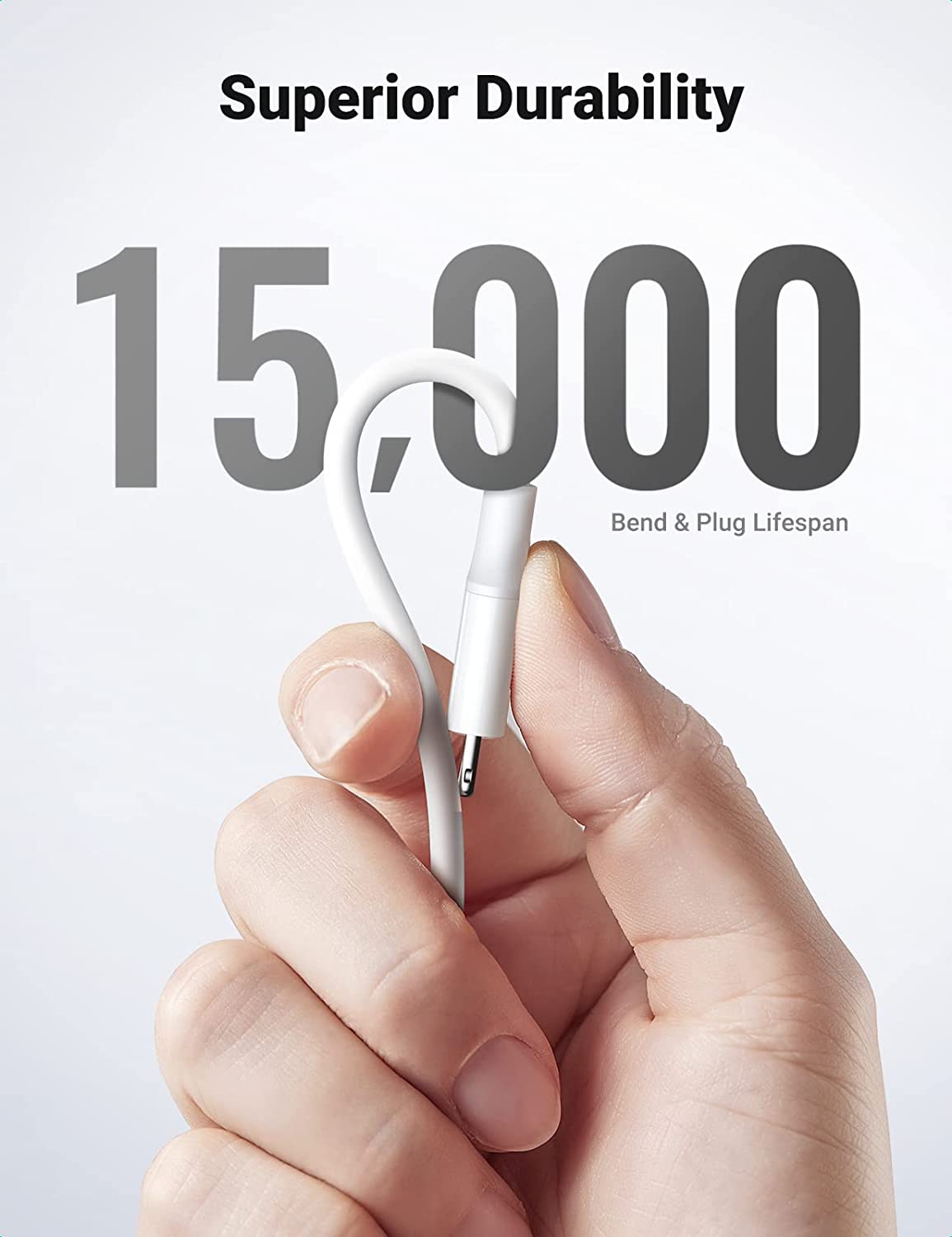 UGREEN USB-C to Lightning Cable white -07